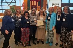 Milestone Award-HPCT-CAE Teri Manes, Marsha Goldwasser, Helene Knee, Rachel Madiono, Sheila Kaufman, Teri Rothberg, Lynette Seader, Susan Winter
