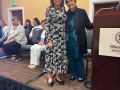 Marilyn & Iris preside installation