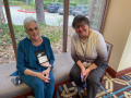 Judy & Gina ret between sessions