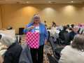 Roberta's raffle prize is fairly large