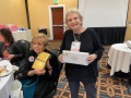 Marjorie & Iris win chocolate
