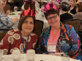 Debbi & Phyllis display their crowns too